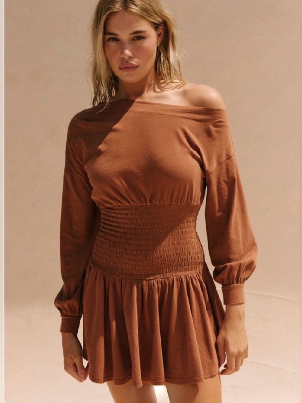 Free People Free-est Scorching Hot Long-Sleeve Mini Dress